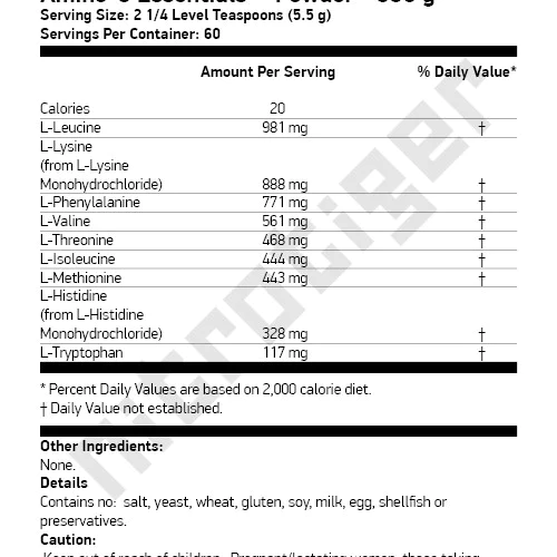 NOW Amino-9 Essentials Powder 330 grams
