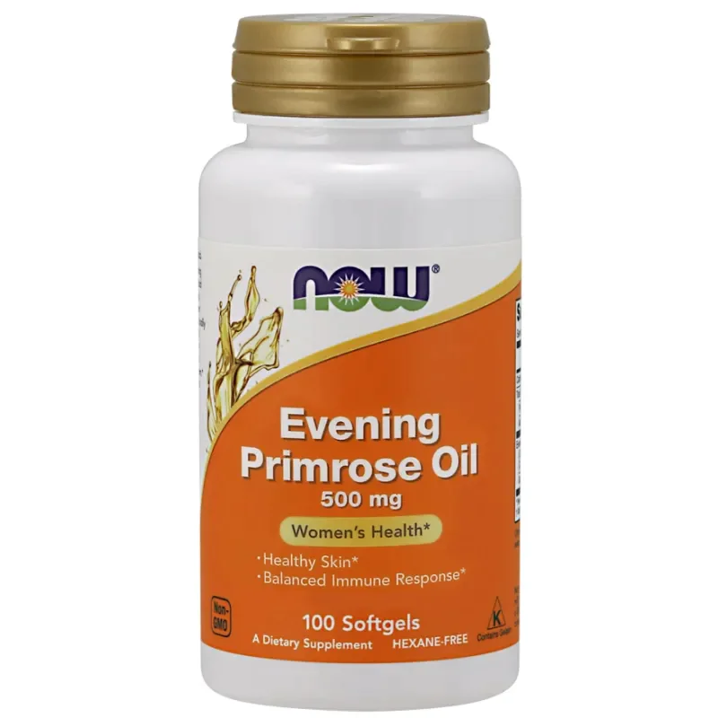 NOW Evening Primrose 500 мг 100 меки капсули