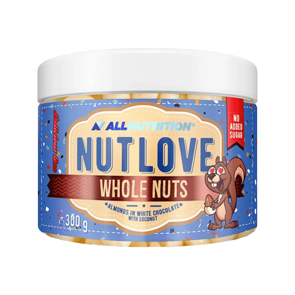ALLNUTRITION Nutlove Whole Nuts Almonds In White Chocolate With Coconut 300 г