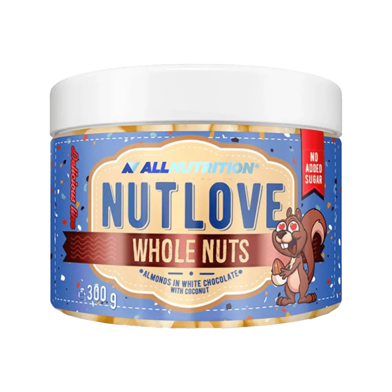 ALLNUTRITION Nutlove Whole Nuts Almonds In White Chocolate With Coconut 300 г