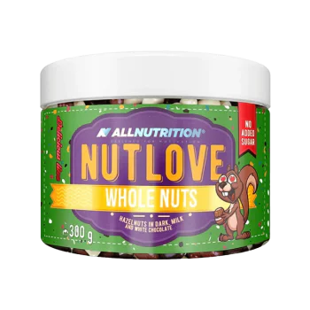 ALLNUTRITION Nutlove Whole Nuts Hazelnuts In Dark, Milk And White Chocolate 300 г