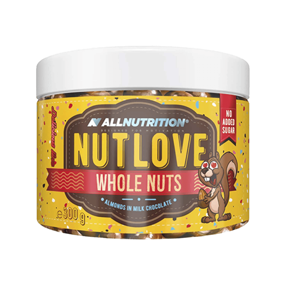 ALLNUTRITION Nutlove Whole Nuts Almonds In Milk Chocolate 300 г