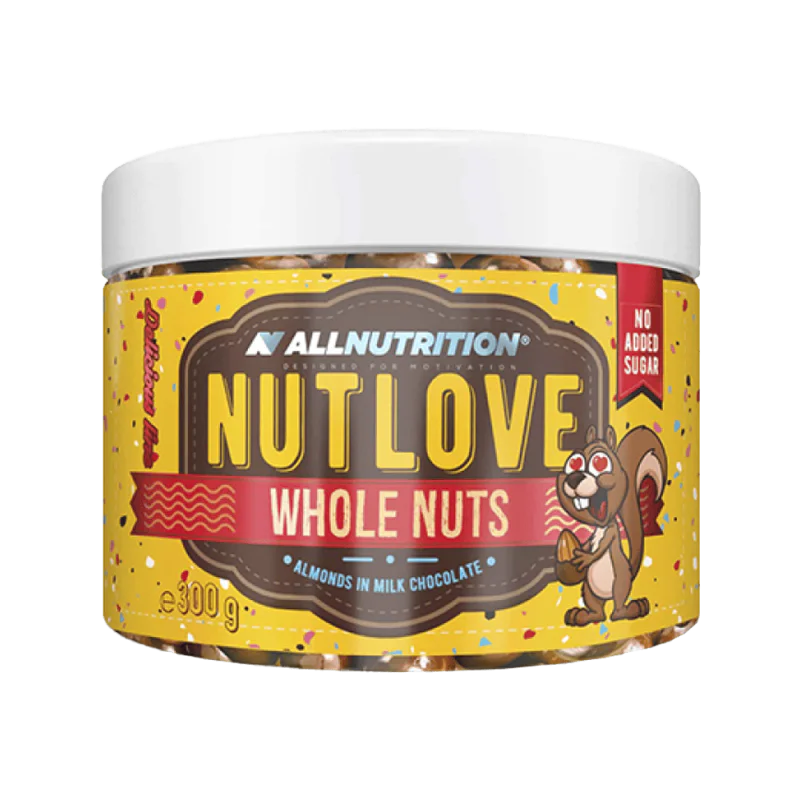 ALLNUTRITION Nutlove Whole Nuts Almonds In Milk Chocolate 300 г