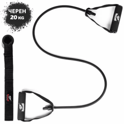 ARMAGEDDON SPORTS Фитнес Ластик за Тренировка с Ръкохватки и Аксесоар за Врата, 20 кг