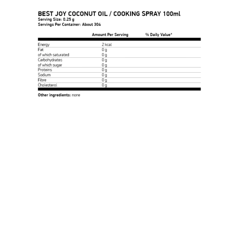 BEST JOY Coconut Oil Cooking Spray 100 мл