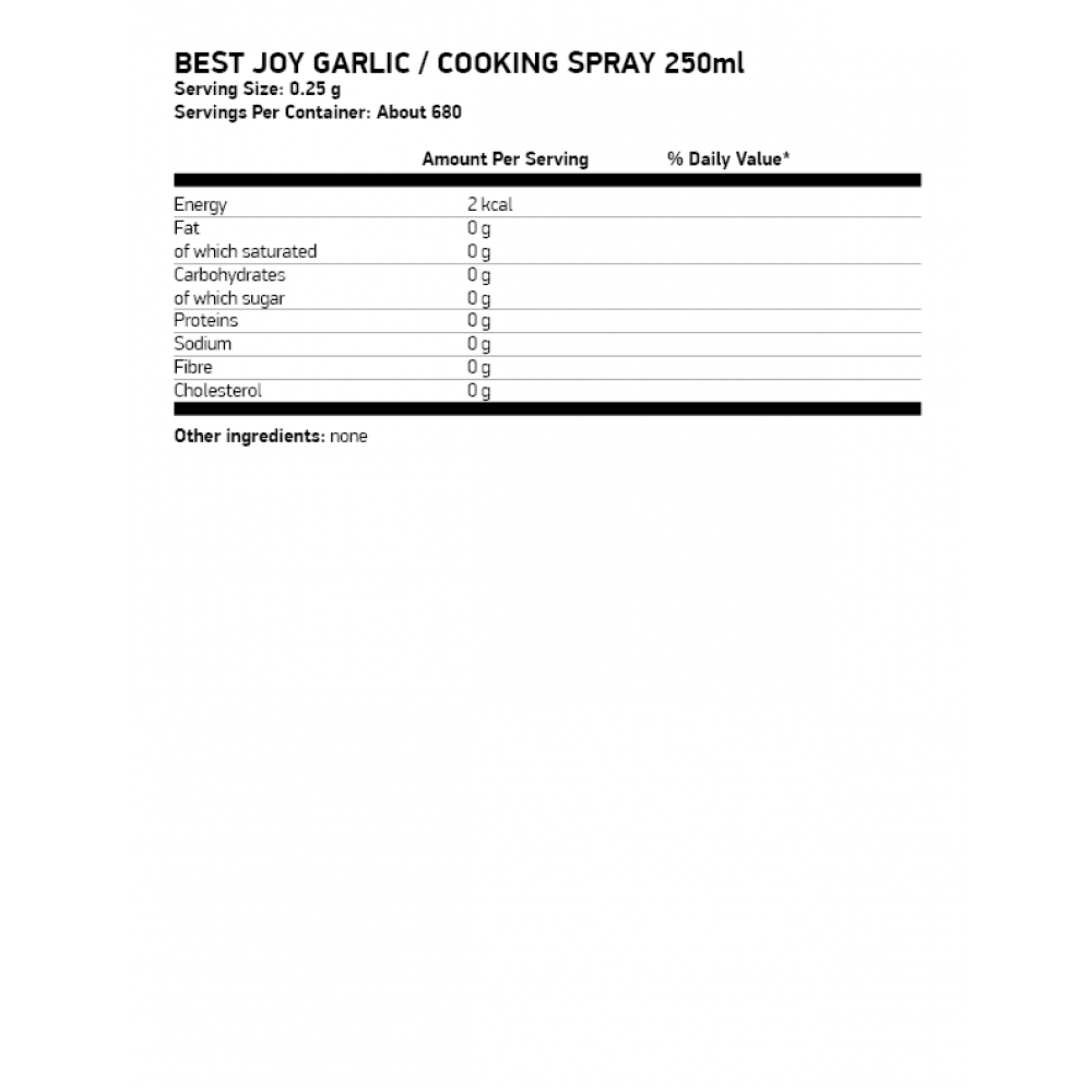 BEST JOY Garlic Cooking Spray 250 мл