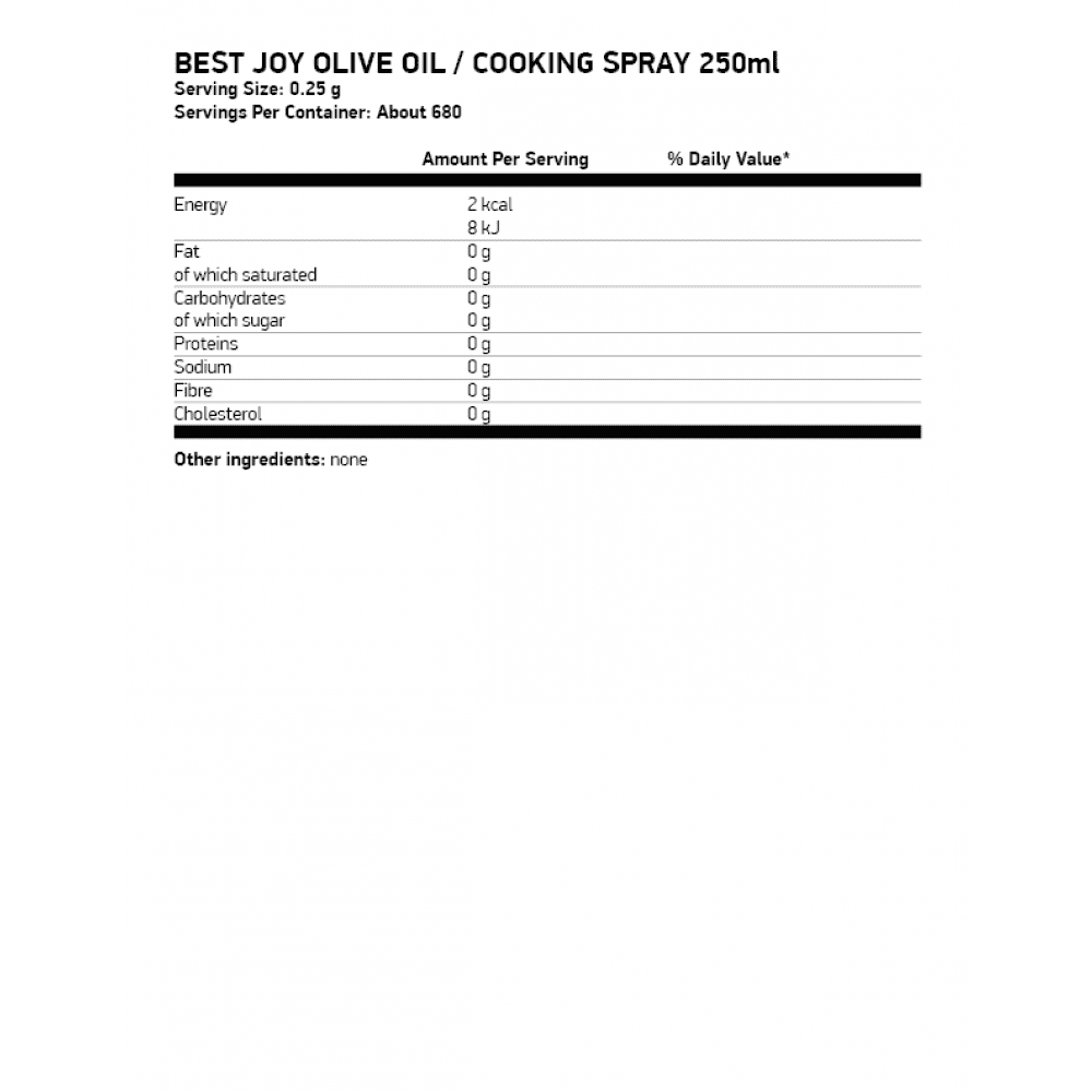 BEST JOY Olive Oil Cooking Spray 250 мл