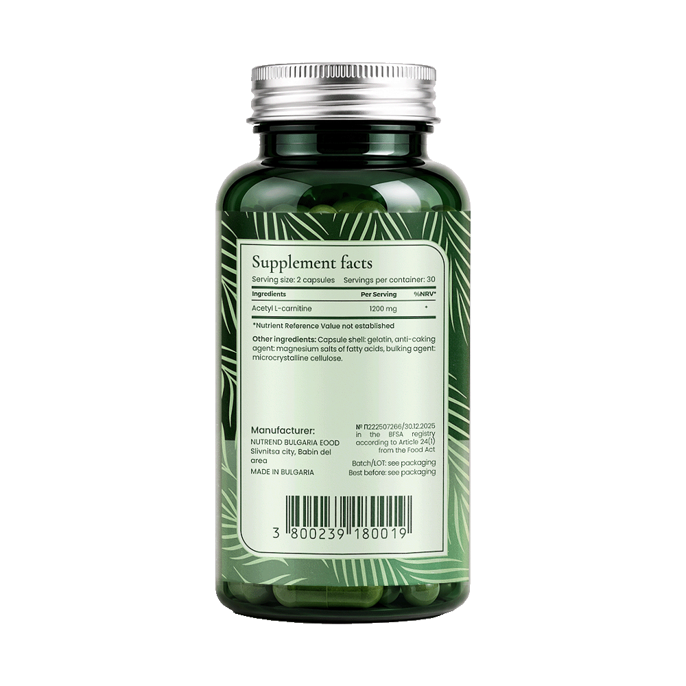 BIONETIC Acetyl L-Carnitine 60 капсули