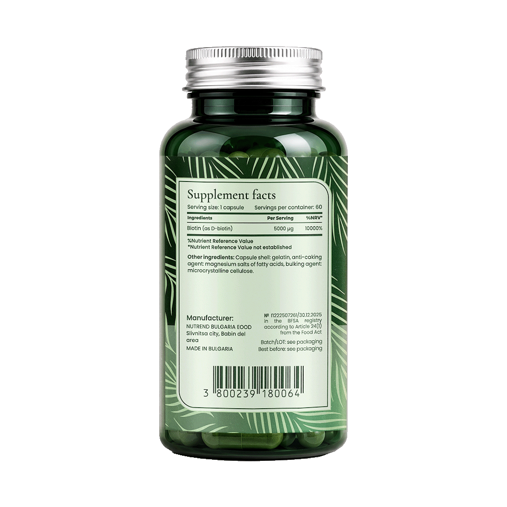 BIONETIC Biotin 5000 60 капсули