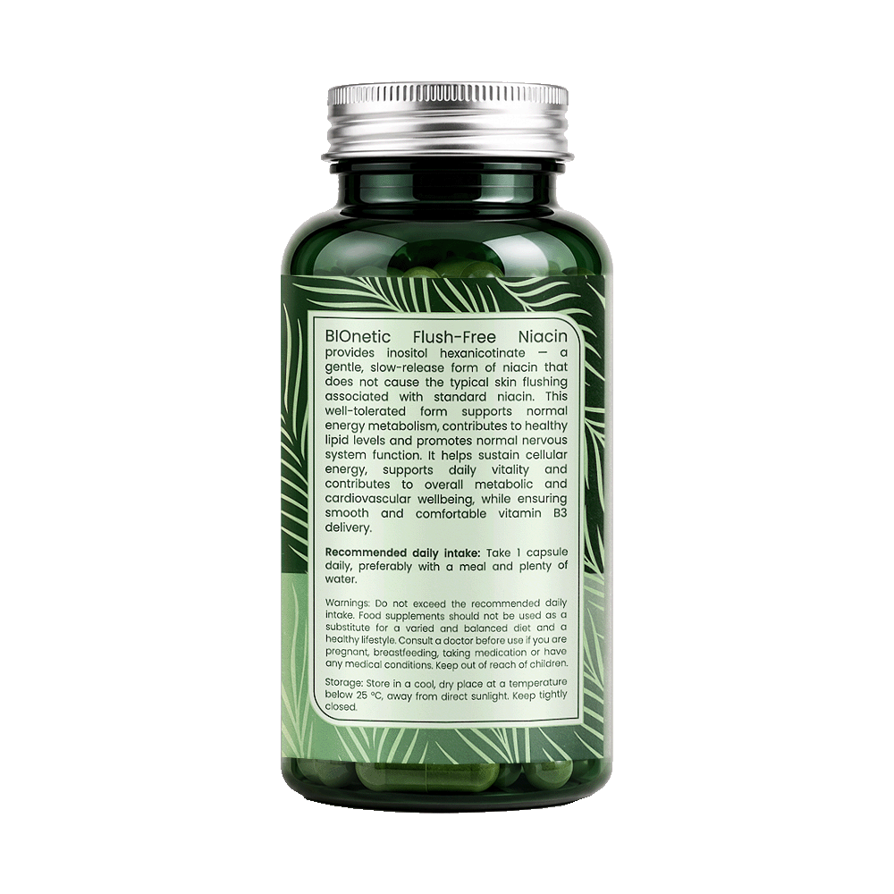 BIONETIC Flush-Free Niacin 60 капсули