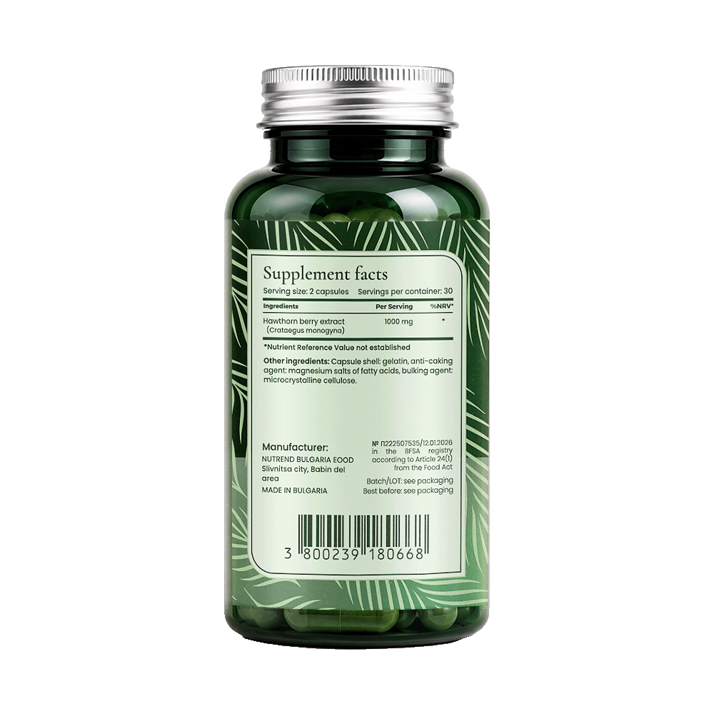 BIONETIC Hawthorn Berry 60 капсули