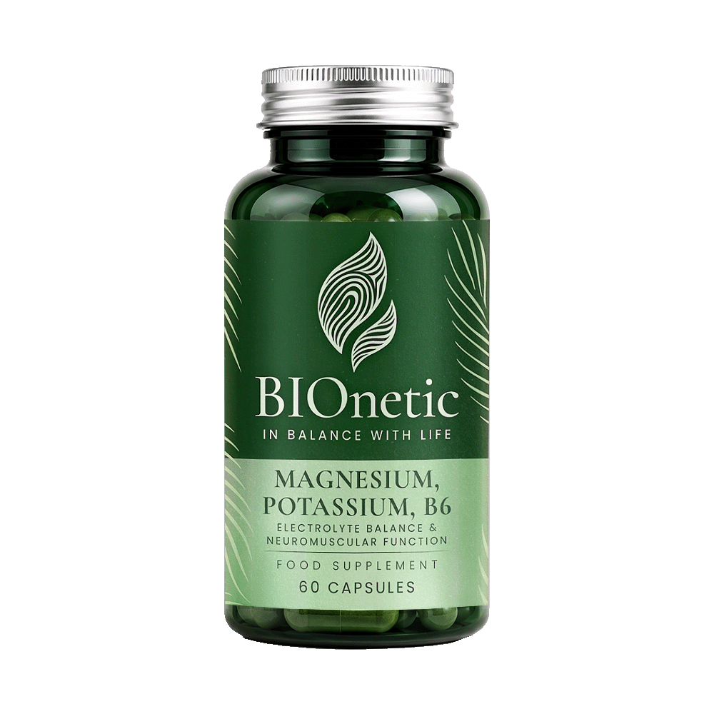 BIONETIC Magnesium, Potassium, B6 60 капсули