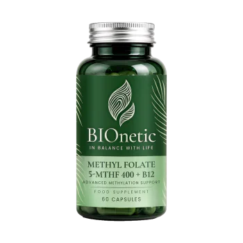 BIONETIC Methyl Folate 5-MTHF 400 + B12 60 капсули