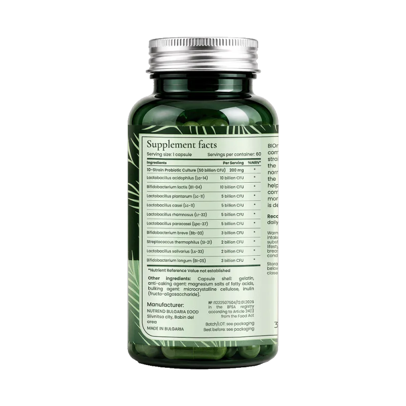 BIONETIC Multi-Strain Probiotic Complex 60 капсули