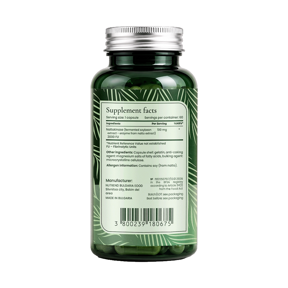 BIONETIC Nattokinase 2000 FU 60 капсули