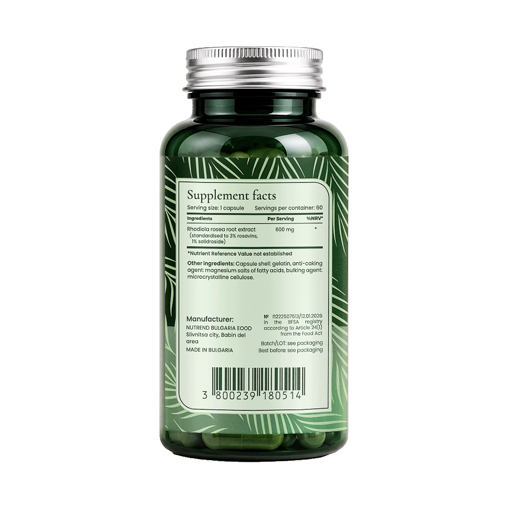 BIONETIC Rhodiola Rosea 60 капсули