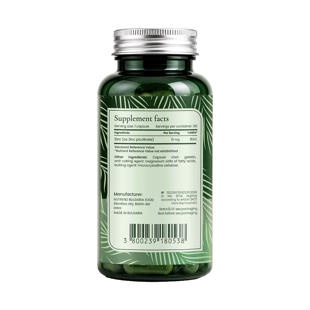 BIONETIC Zinc Picolinate 60 капсули