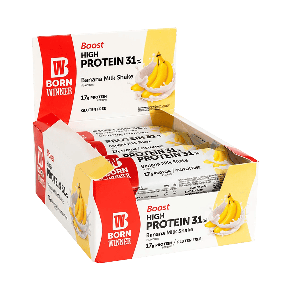 BORN WINNER Boost Protein Bar 12 x 55 гр