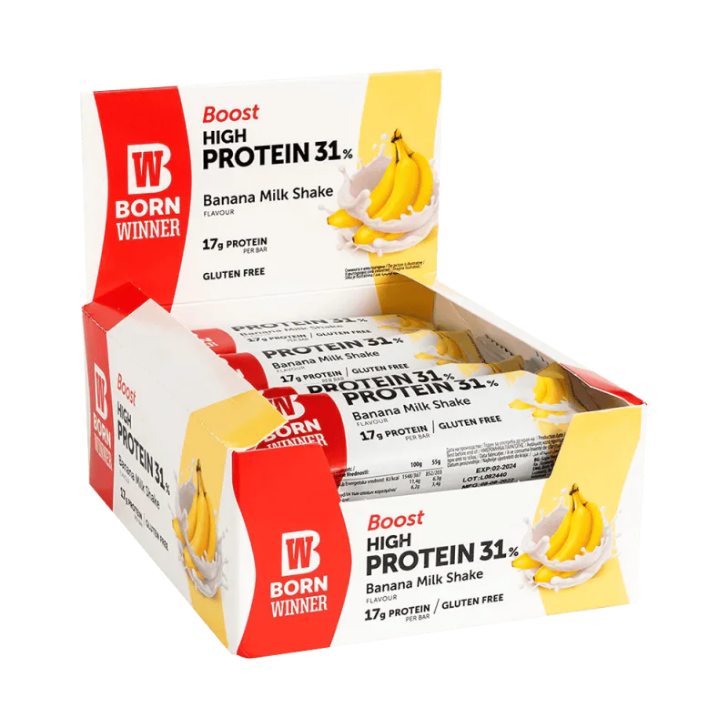 BORN WINNER Boost Protein Bar 12 x 55 гр