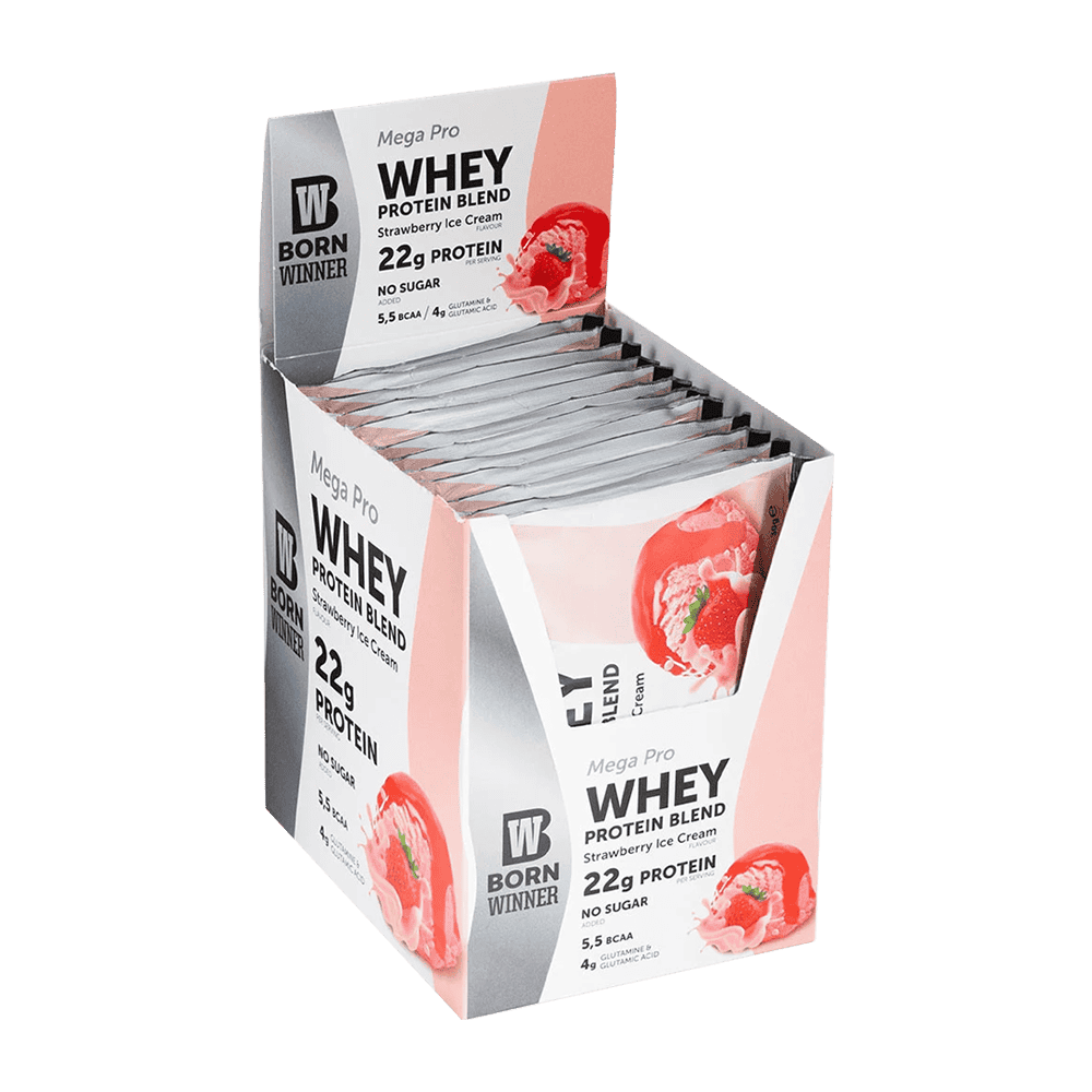 BORN WINNER Mega Pro Whey Protein Blend 12 x 30 гр