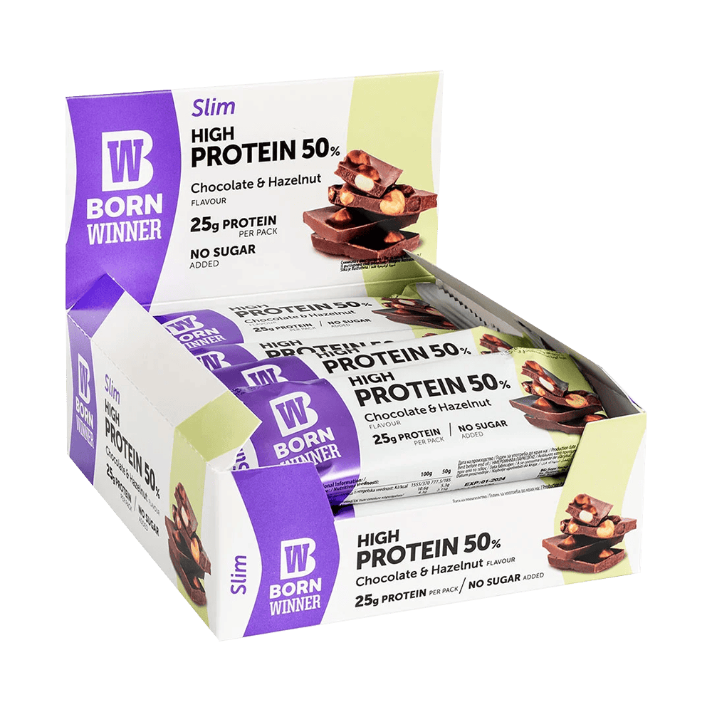 BORN WINNER Slim Protein Bar 12 x 50 гр