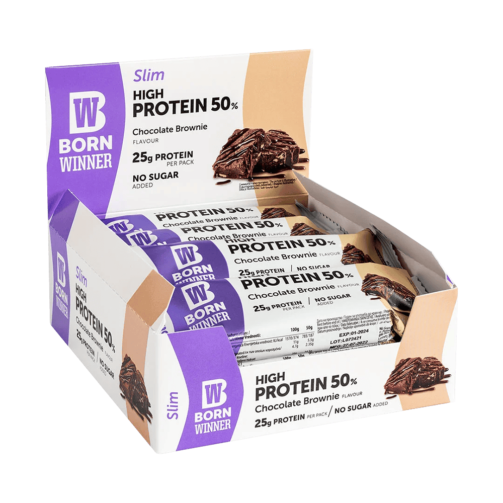 BORN WINNER Slim Protein Bar 12 x 50 гр