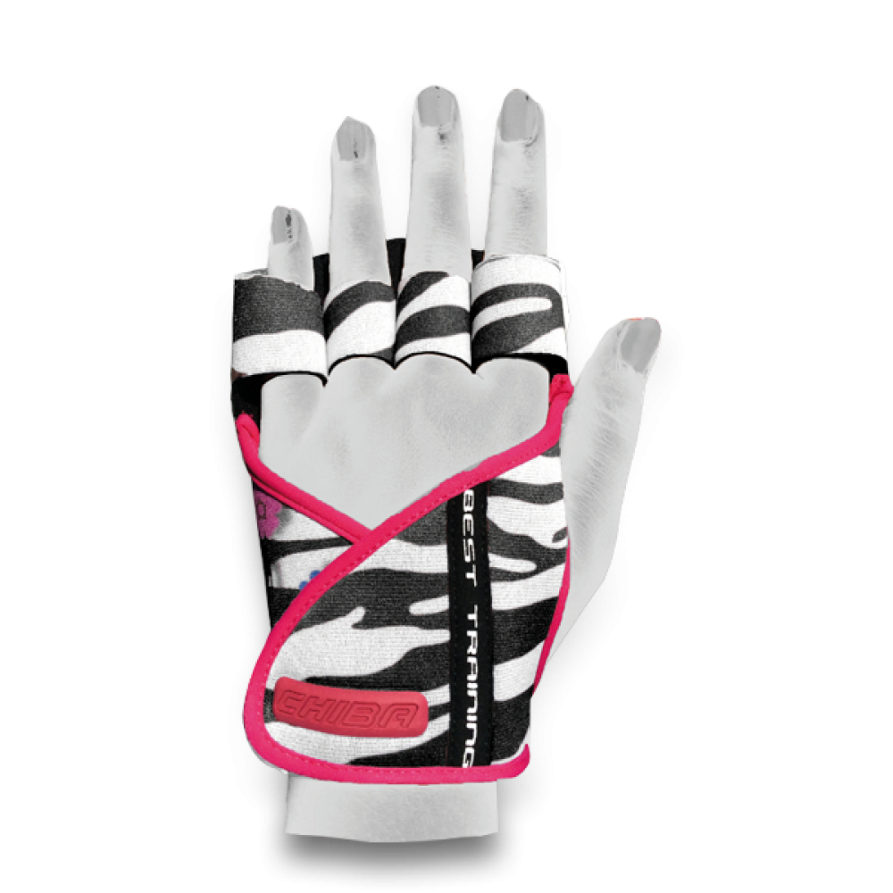 CHIBA LADY LINE Lady Motivation Glove Brasil 40936 Zebra  black/white/pink