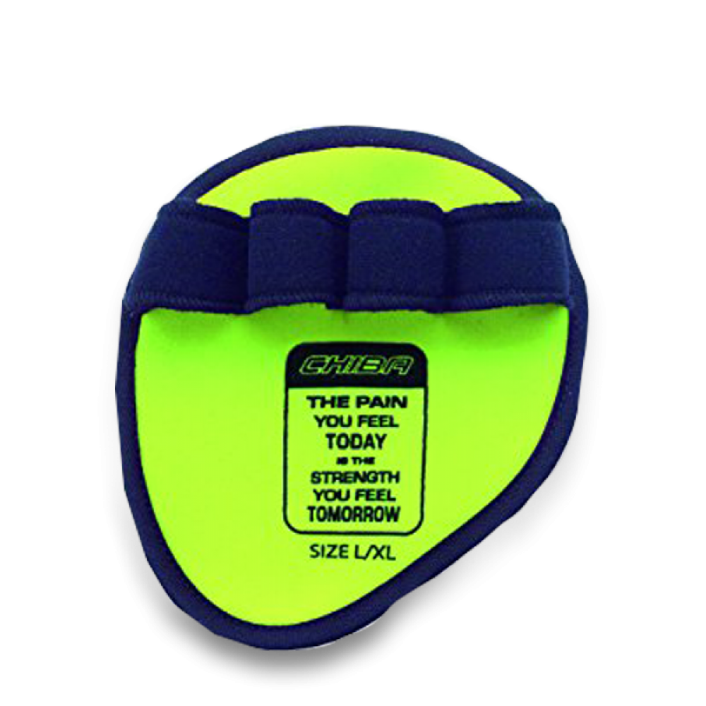 CHIBA  WORKOUT LINE Motivation Grippad 40186 neon yellow