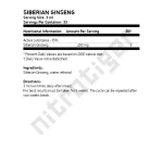 CVETITA HERBAL Siberian Ginseng 100 мл