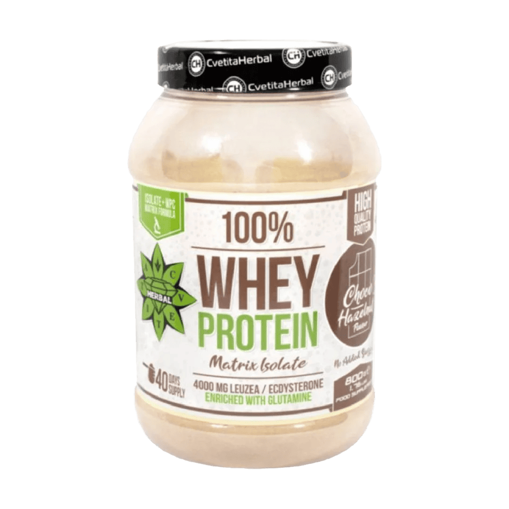 CVETITA HERBAL100% Whey Protein Isolate Matrix With Levzea Chocolate and Hazelnut 800 гр.