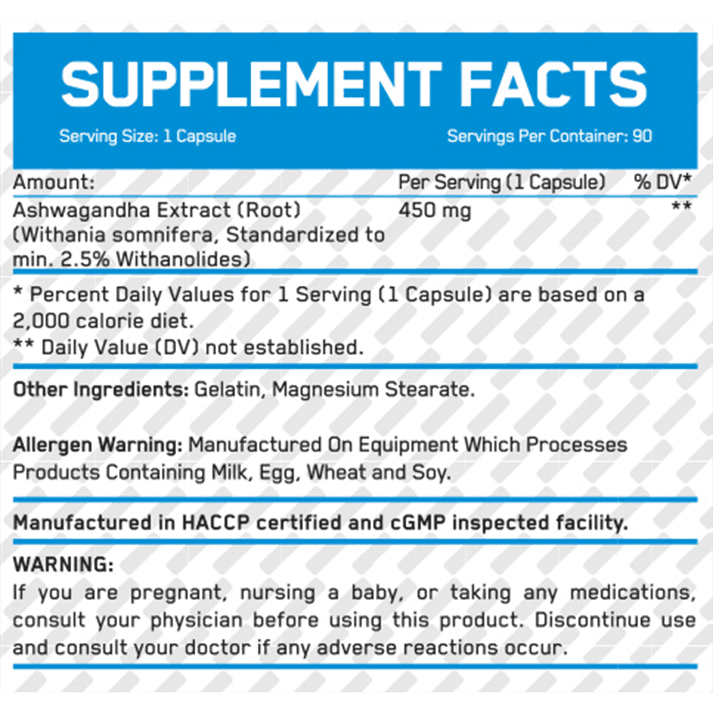 EVERBUILD Ashwagandha 450 мг 90 капсули