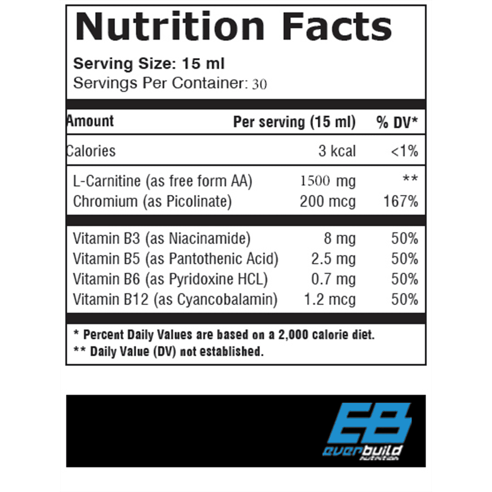 EVERBUILD Liquid L-Carnitine + Chromium 1500 мг 450 мл