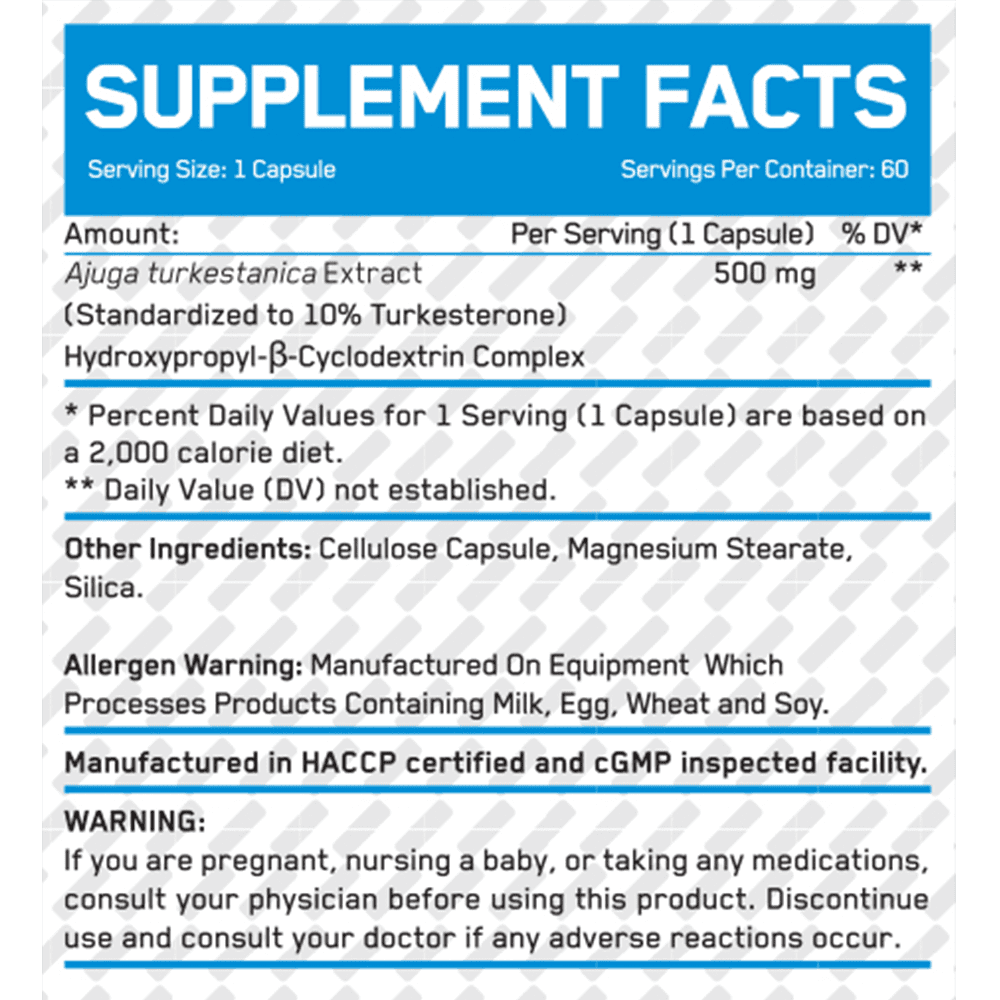 EVERBUILD Turkesterone 60 капсули