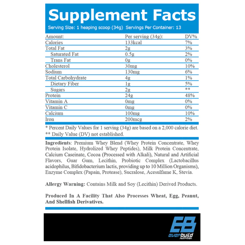 EVERBUILD Ultra Premium Whey Protein Build 454 г