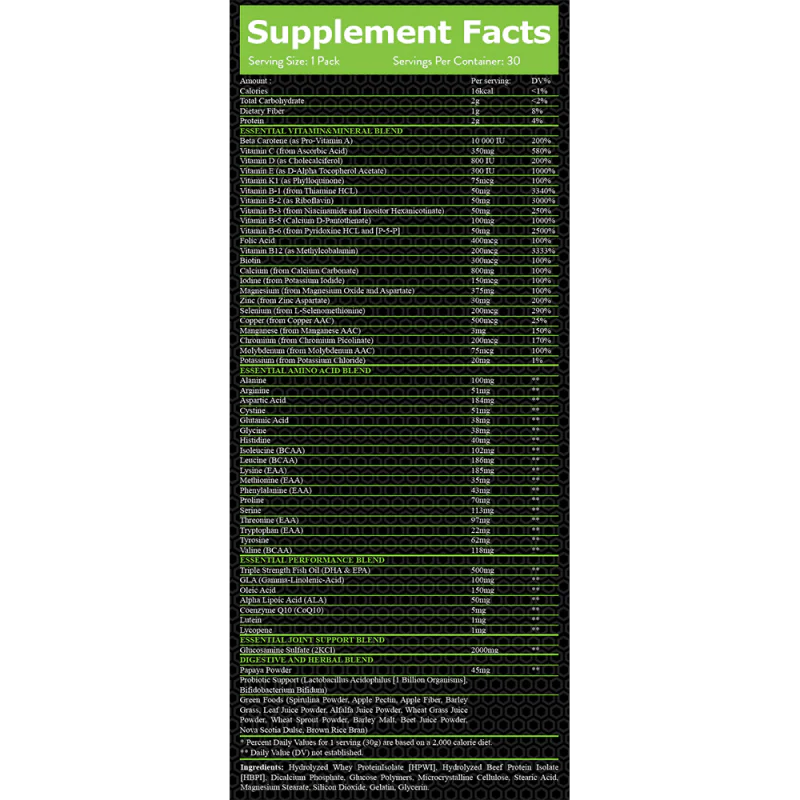 EVERBUILD Vita Max Multivitamins 30 пакетчета