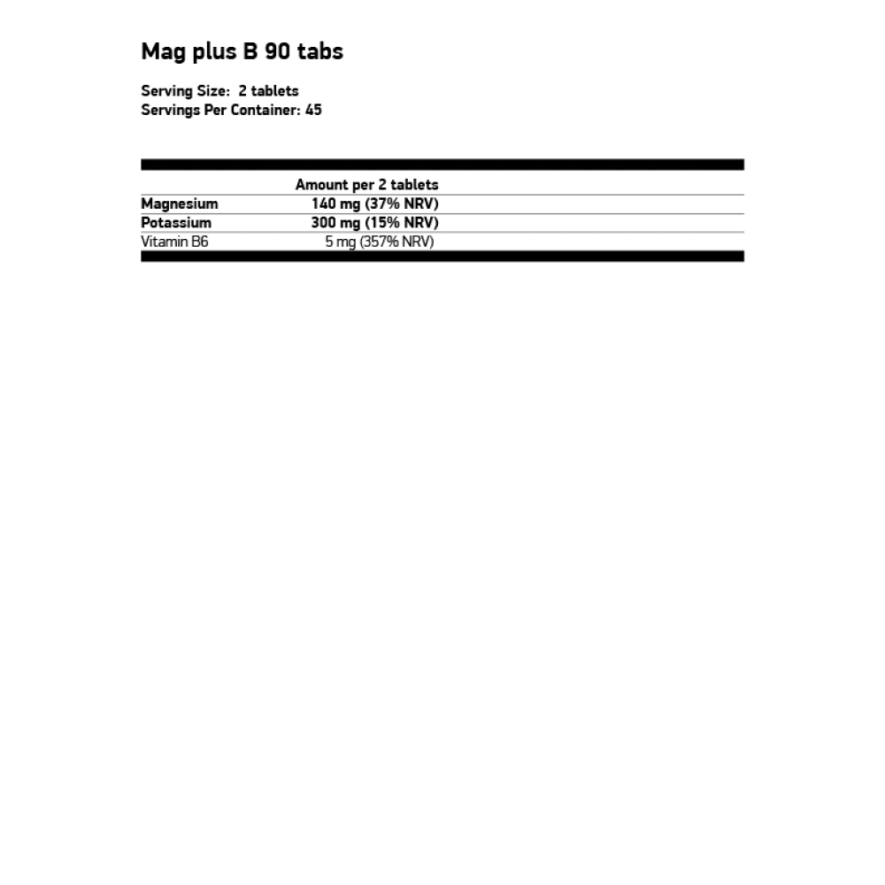 FA NUTRITION Mag plus B 90 таблетки