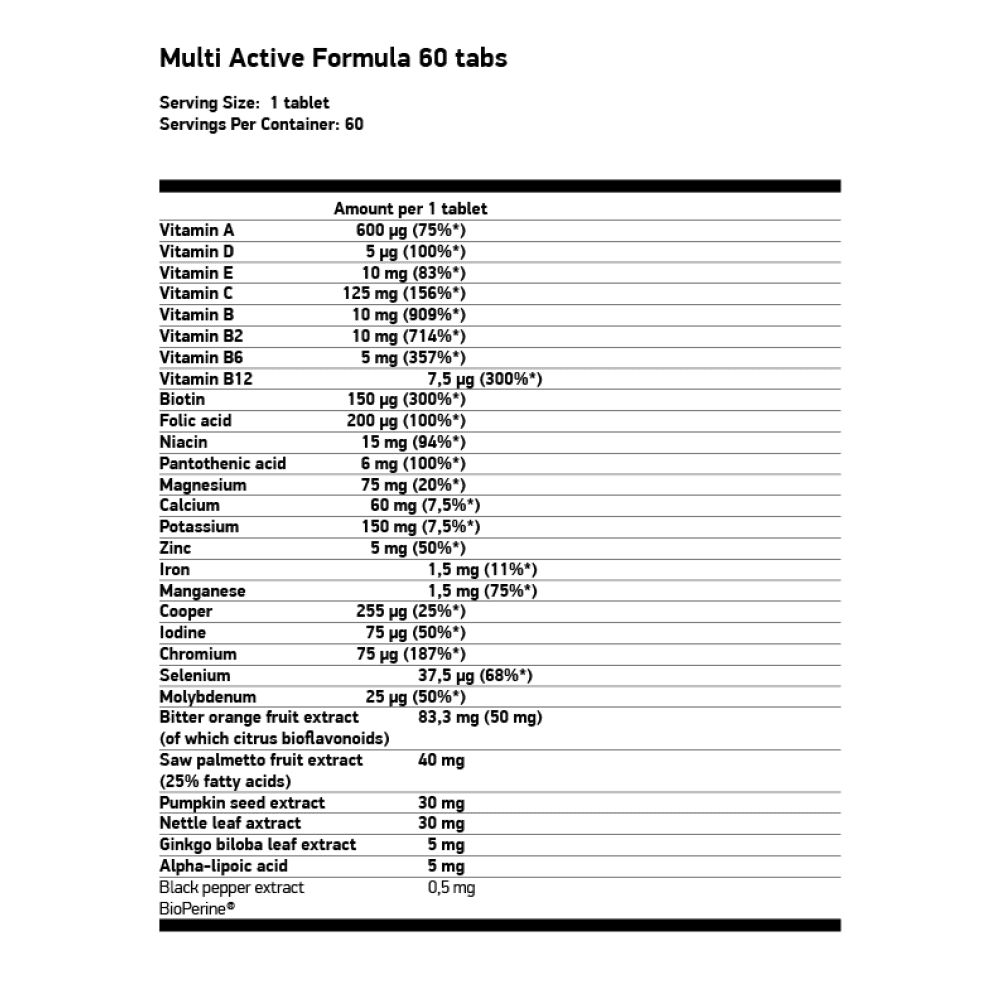 FA NUTRITION Multi Active Formula 60 таблетки