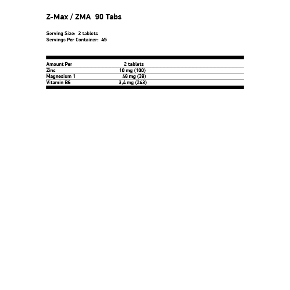 FA NUTRITION Z-Max ZMA 90 таблетки