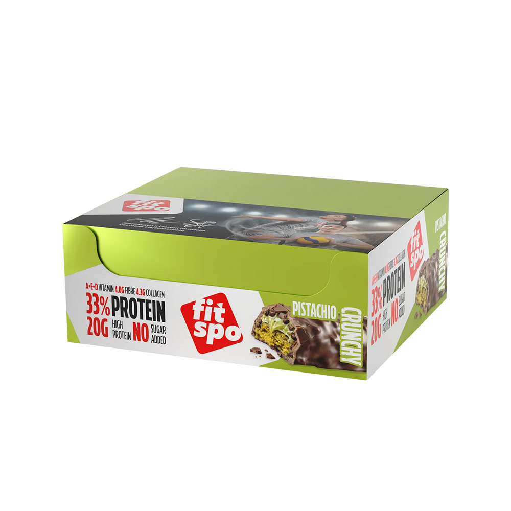 FITSPO Crunchy Protein Bar 12 x 60 г 