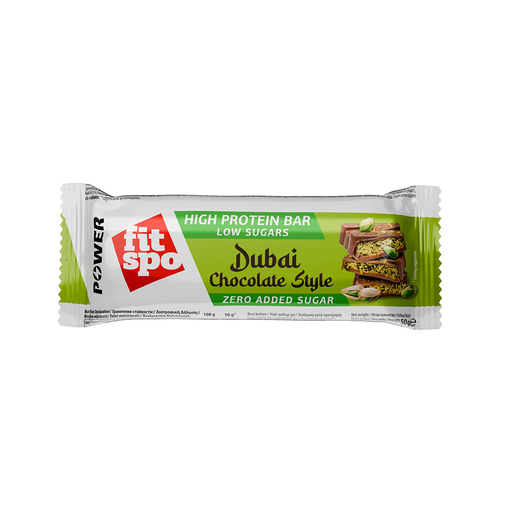 FITSPO Power Protein Bar Dubai Chocolate Style 12 x 50 г