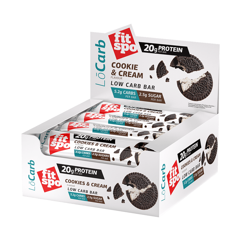FITSPO FitSpo Lo Carb Protein Bar 12 x 60 г