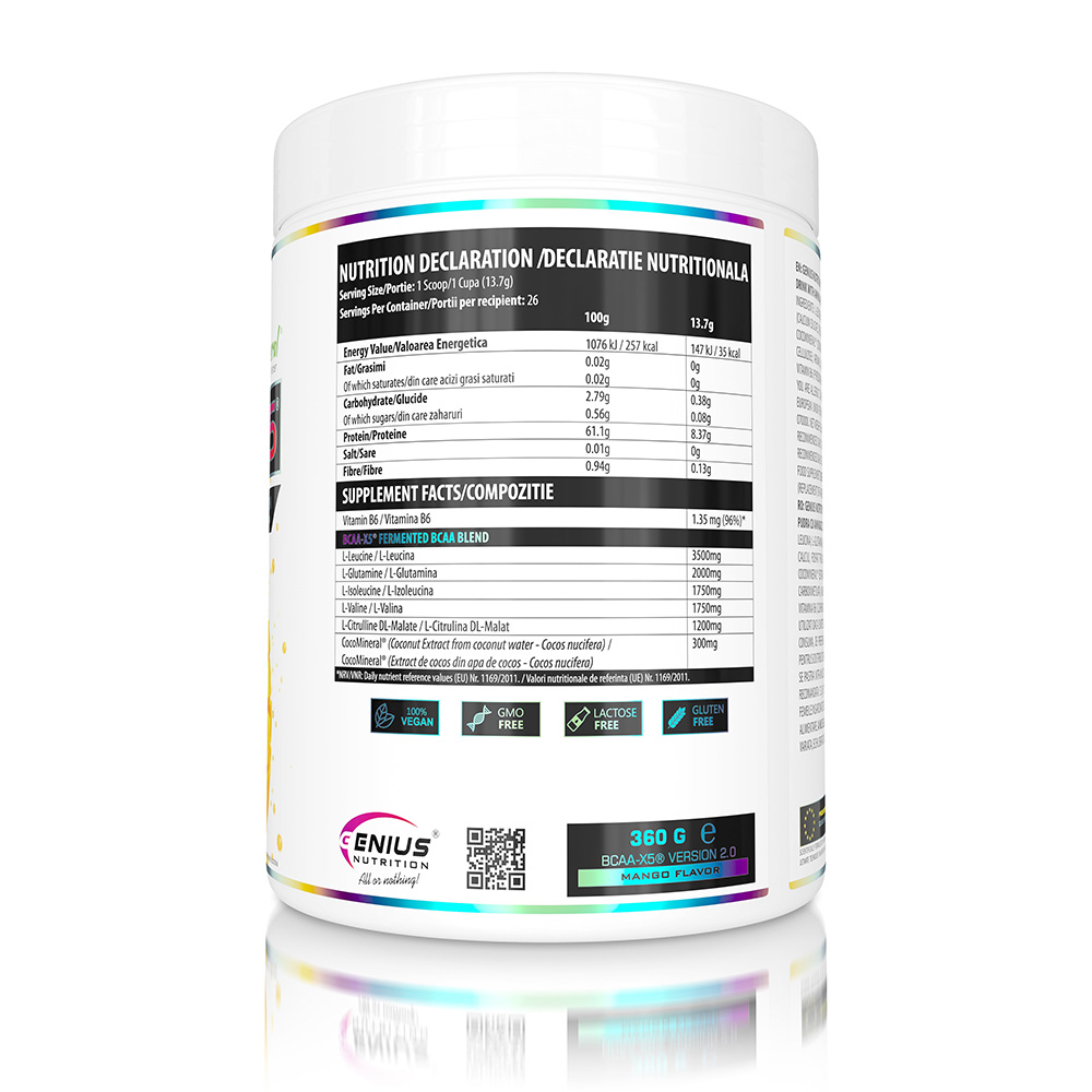GENIUS NUTRITION BCAA-X5 360 г