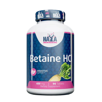 HAYA LABS Betaine HCL 650 мг 90 таблетки