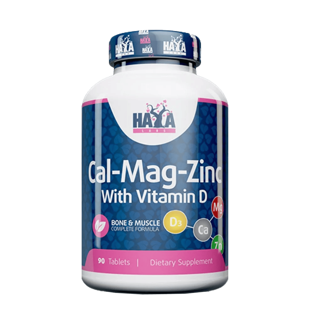 HAYA LABS Calcium Magnesium & Zinc With Vitamin D 90 таблетки