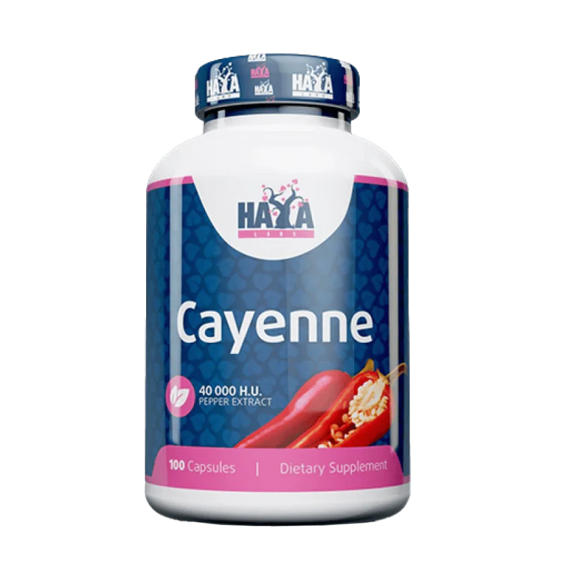 HAYA LABS Cayenne Pepper Extract 40000 H.U. 100 капсули