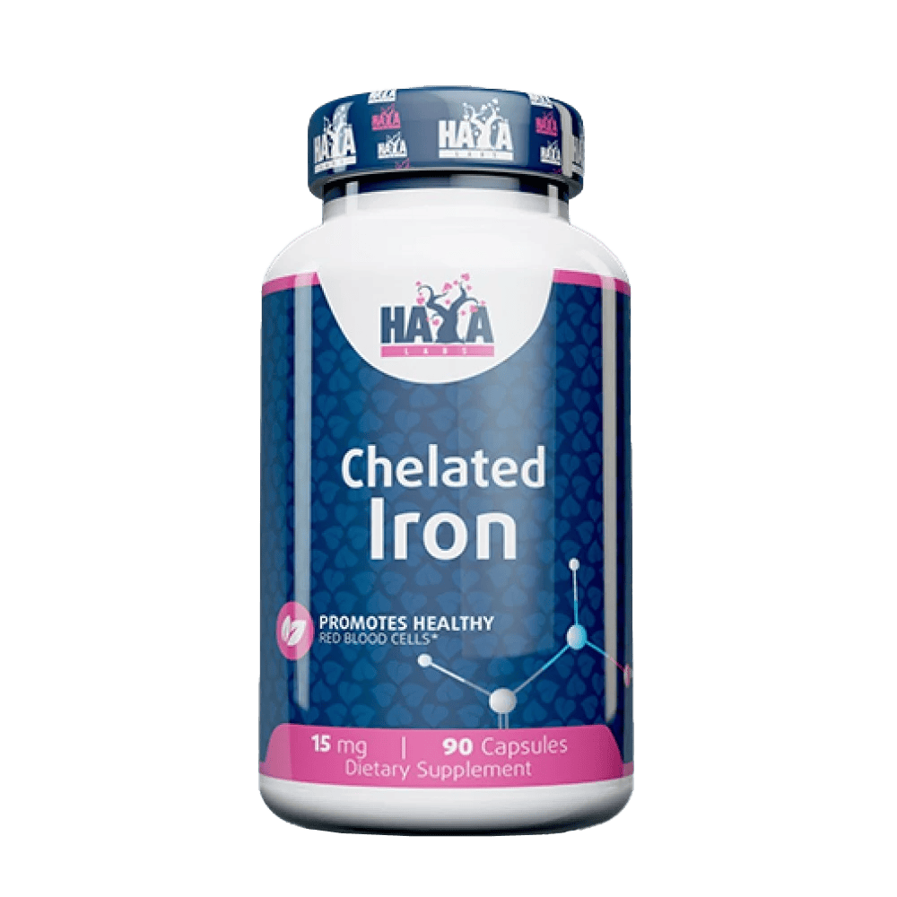 HAYA LABS Chelated Iron 15 мг 90 капсули