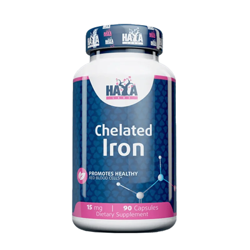 HAYA LABS Chelated Iron 15 мг 90 капсули