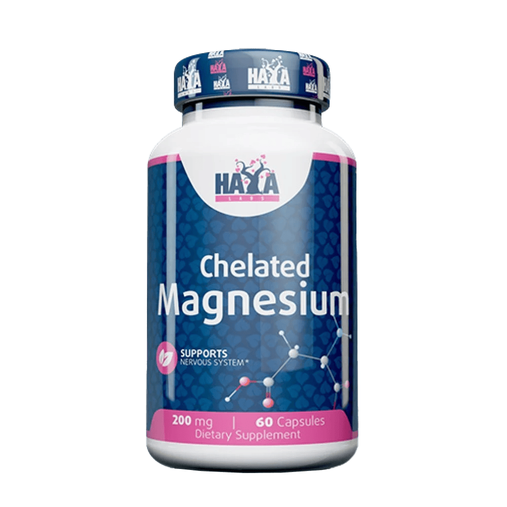 HAYA LABS Chelated Magnesium 200 мг 60 капсули