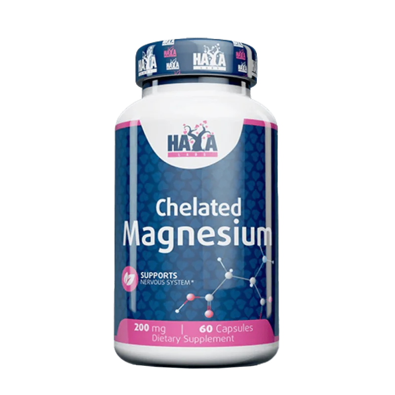 HAYA LABS Chelated Magnesium 200 мг 60 капсули