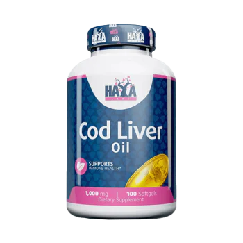 HAYA LABS Cod Liver Oil 1000 мг 100 меки капсули